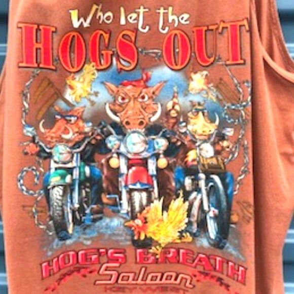 Hog's Breath Saloon Muscle Shirt . Size: Extra Large {46-48} . Key West, Florida - Picture 3 of 4